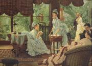 In The Conservatory (Rivals) (nn01), James Tissot